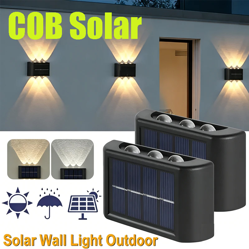 Outdoor Lighting And Landscape - Lampada Solare da Parete COB per