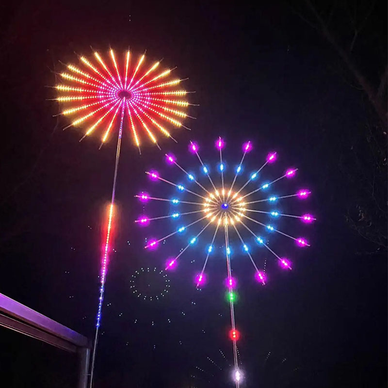 Outdoor Lighting Year Round - Lampada LED Stroboscopica Rotante a Doppia