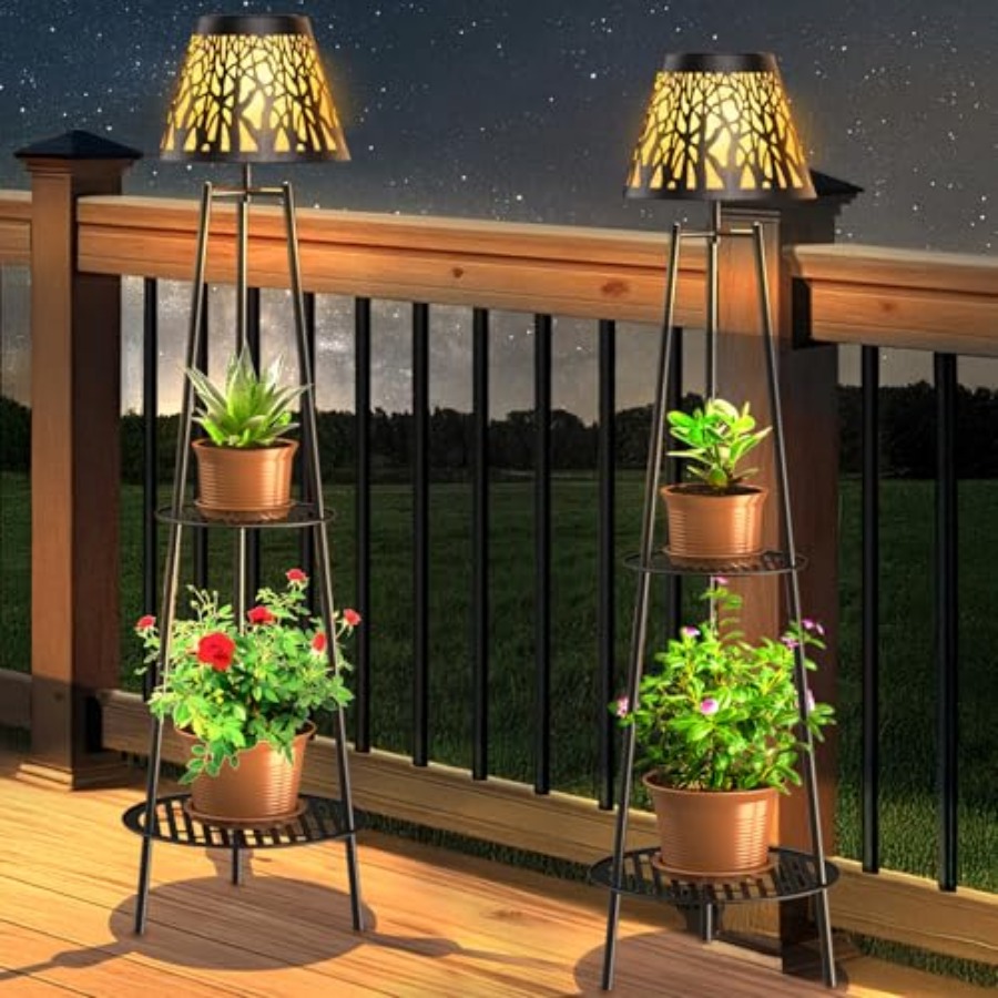 Outdoor Lighting Solar - Set di 2 Lampade Solari da