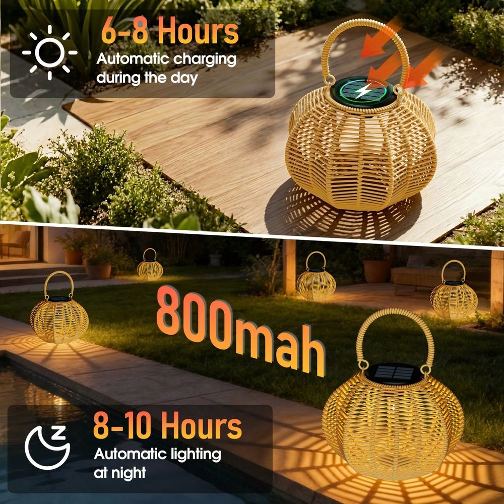 Lampada Solare in Rattan per A - Lighting Wedding Outdoor recensione e prezzo