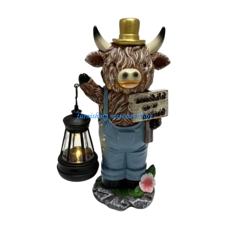 Y5GD Statua da giardino mucca  - Outdoor Lighting Accent recensione e prezzo