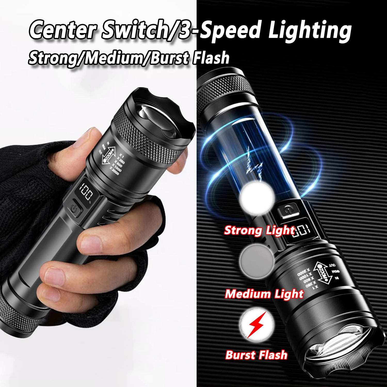 Torcia LED ultra luminosa 2000 - Zinc Outdoor Lighting recensione e prezzo